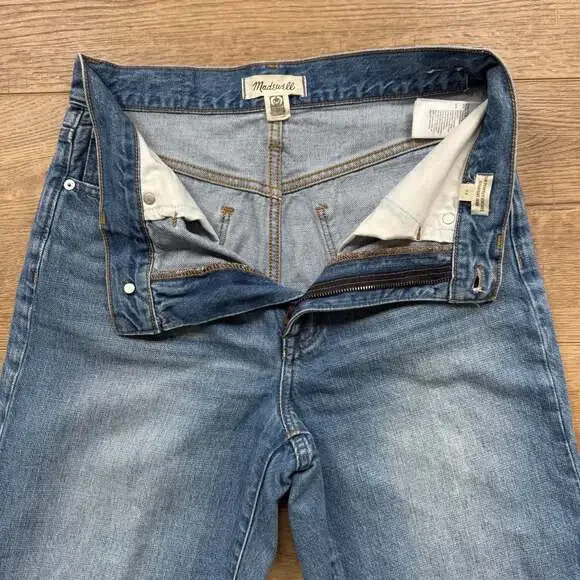 Madewell Perfect Vintage Straight Jeans Size 26 Blue High Rise Denim - Picture 7 of 8